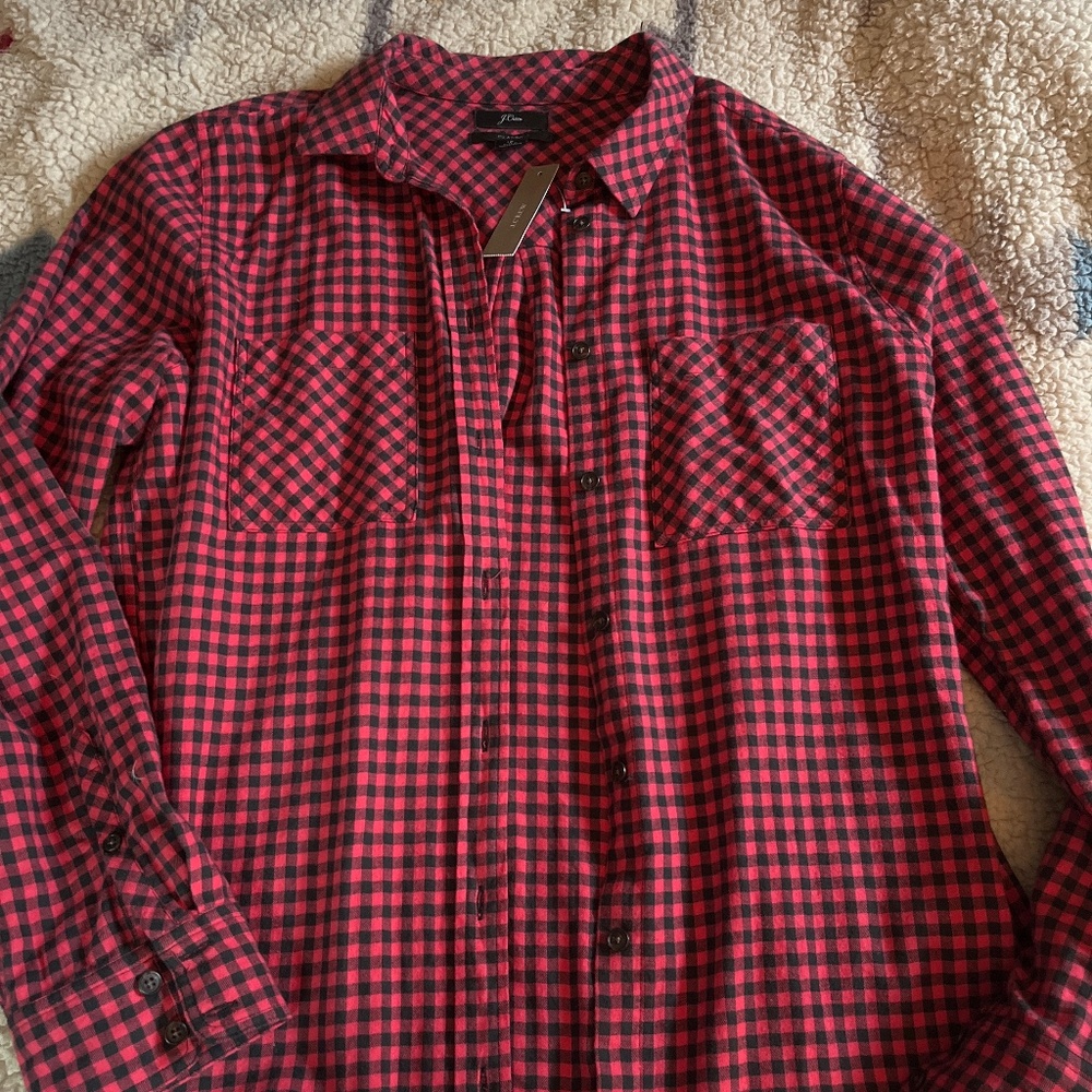 NWT J. Crew light weight flannel